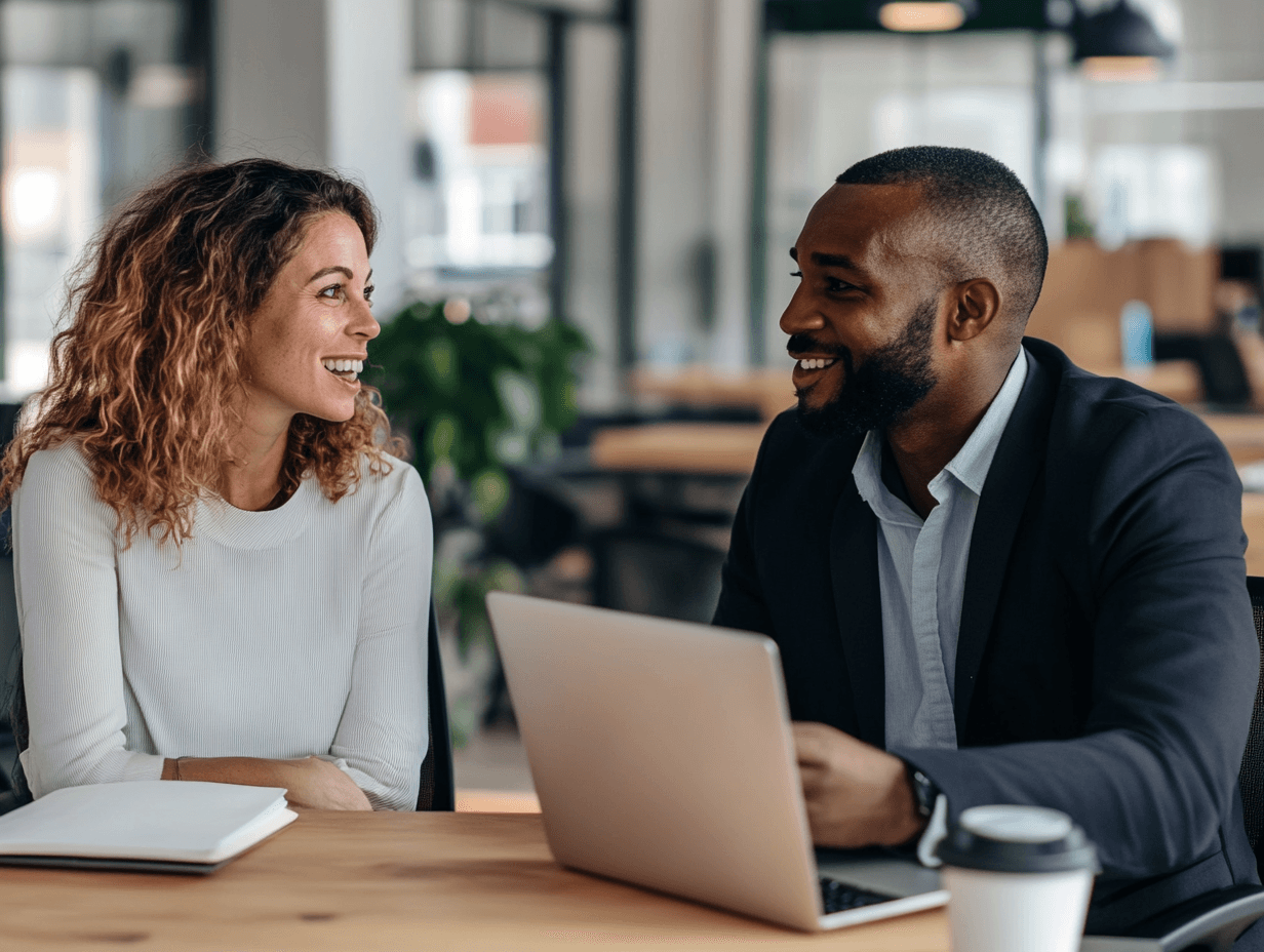 HR administrator working with ICHRA vendor partner to plan for change management