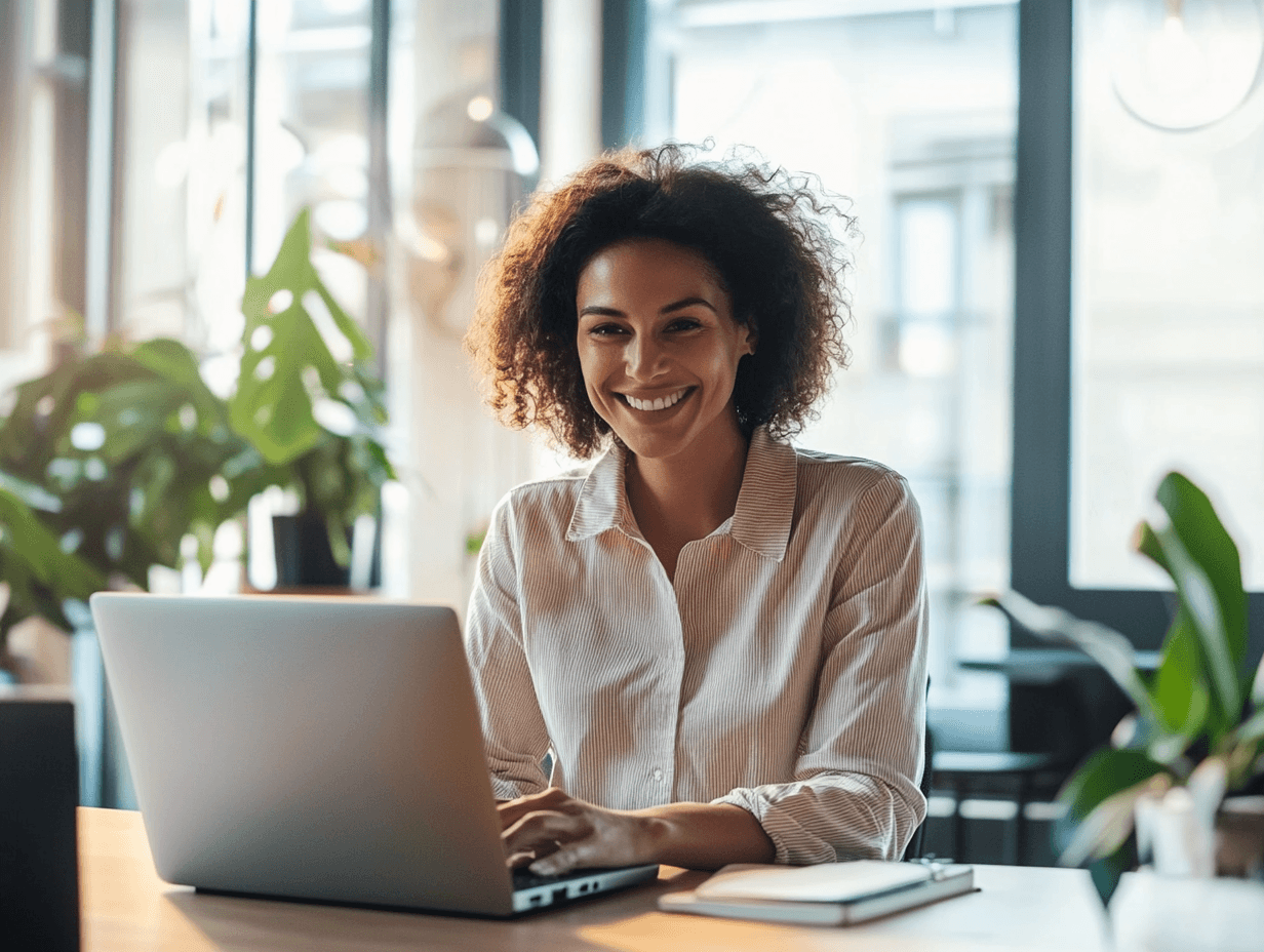 Enterprise HR benefits pro reviewing ICHRA plan on laptop